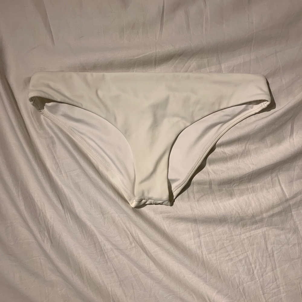 PINK white bathing suit bottoms